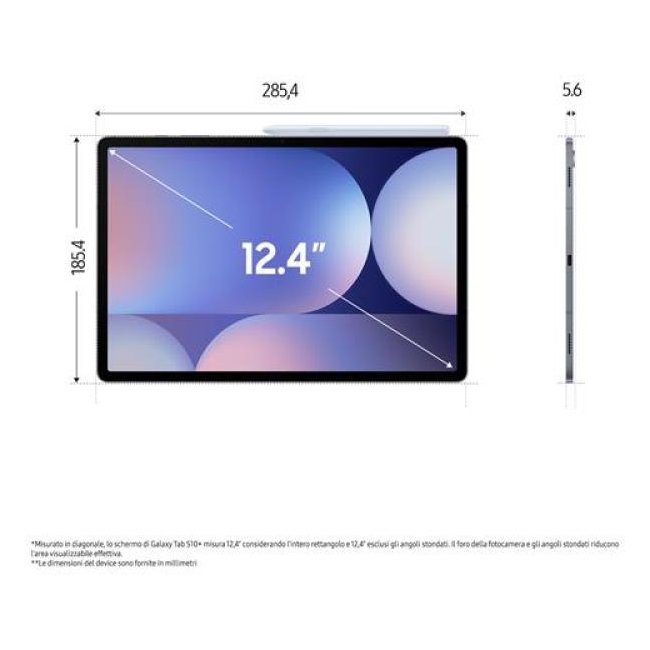 samsung galaxy tab s10  sm-x826 12 256gb 124 moonstone grey 5g eu