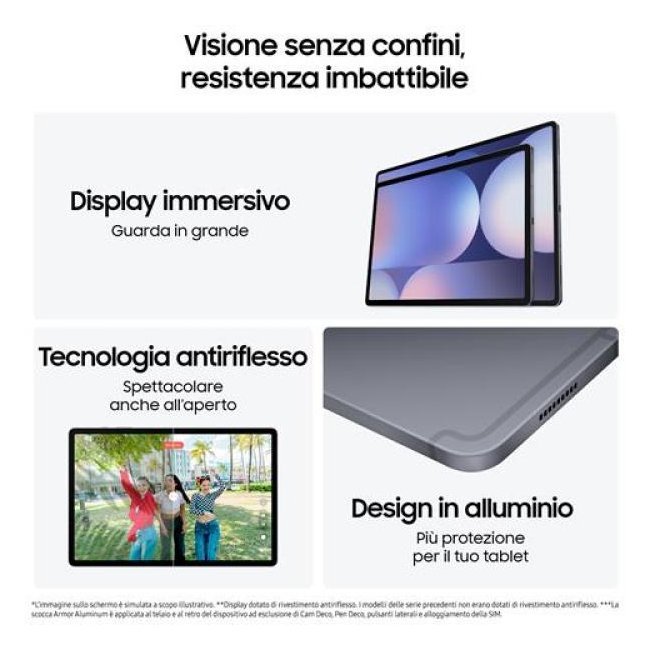 samsung galaxy tab s10  sm-x826 12 256gb 124 moonstone grey 5g eu