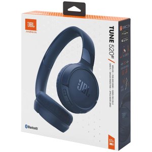 cuffie bluetooth jbl tune 520bt t520bt  mic blue