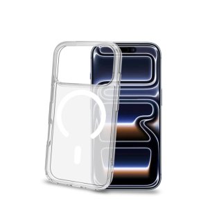 celly gelskin magsafe trasp cover iphone 18 pro17 pro bianco