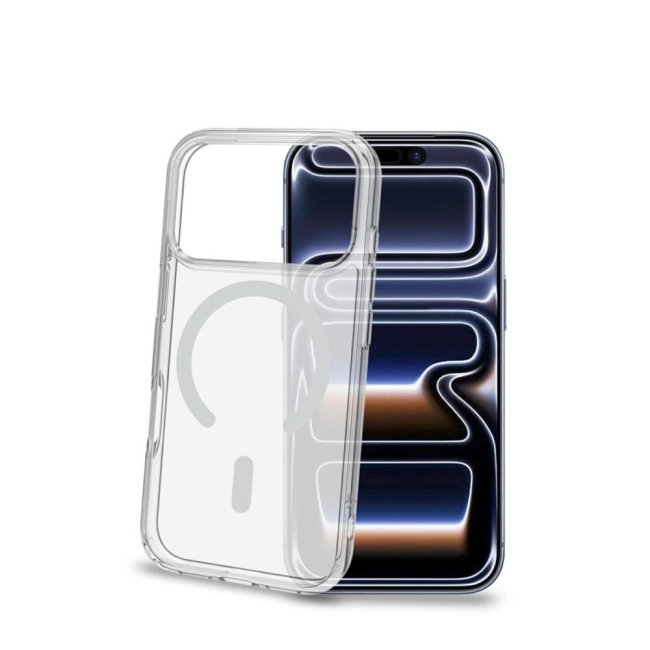 celly gelskin magsafe trasp cover iphone 18 pro17 pro silver