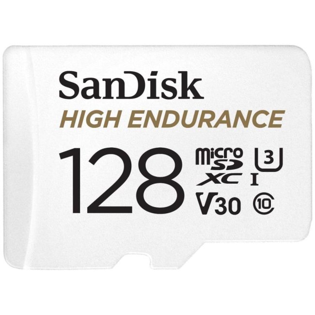 sandisk high endurance microsd 128gb c10 sdxc 100mbs