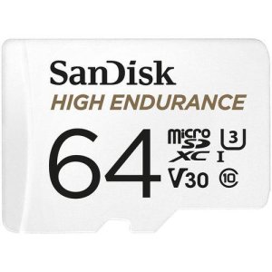 sandisk high endurance microsd 64gb c10 sdxc 100mbs  adsd