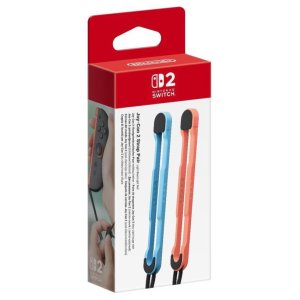 switch 2 joy-con 2 strap pair light blue  light red
