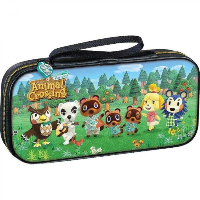 switch bigben custodia di trasporto rigida animal crossing