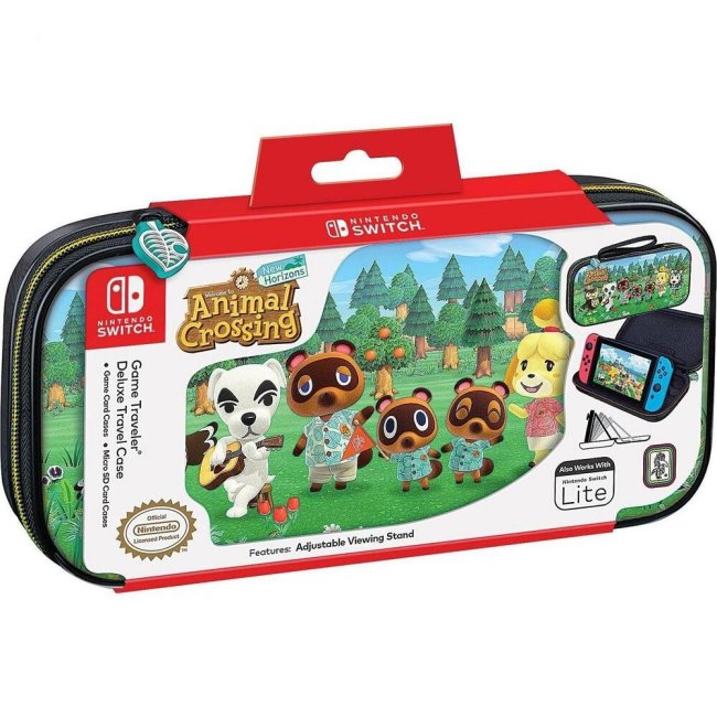 switch bigben custodia di trasporto rigida animal crossing