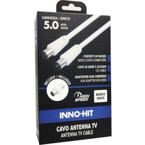 inno-hit cavo antenna mf 5m bianco