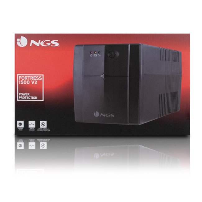 ngs gruppo di continuita fortress1500v2 ups 1500va 720w 4schuko 2rj
