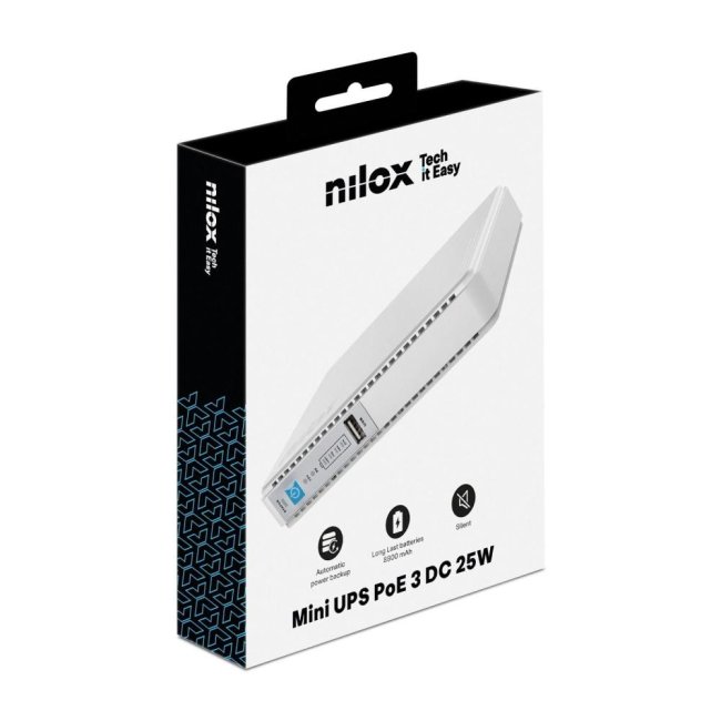 nilox mini ups poe usb devices batt integrata 8800mah