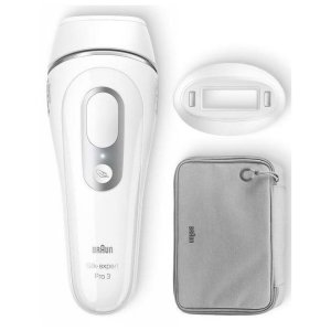 braun epilatore elettrico silk-expert pro 3 pl3020 biancogrigio