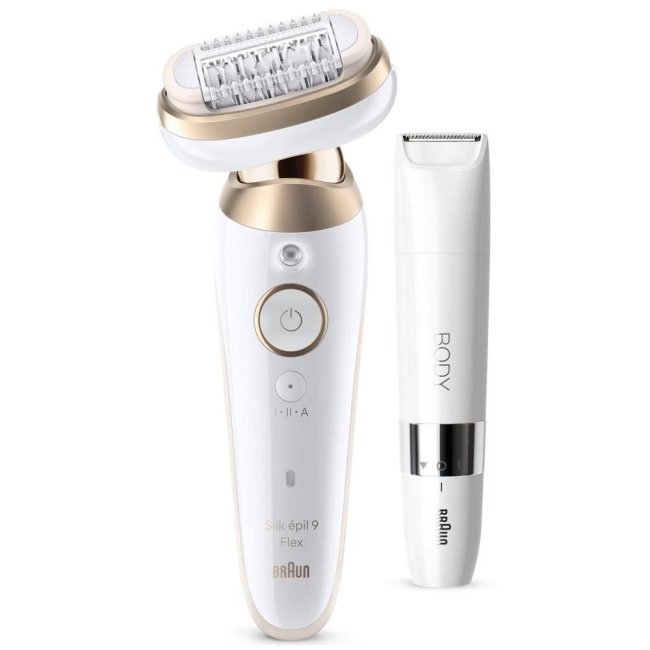 braun epilatore elettrico silk-épil 9 flex ses9011 biancooro