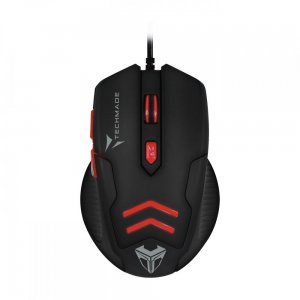 Techmade Kit Mouse Usb + Tappetino Gaming Rosso